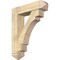 Ekena Millwork Merced Arts and Crafts Rough Sawn Bracket w/ Offset Brace, Douglas Fir, 8"W x 32"D x 40"H BKT0806X32X40MRC03RDF - alternate 1